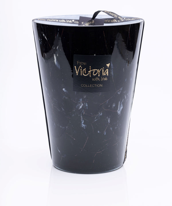 Victoria with Love Kaars - Marble Black - Trio van kaarsen