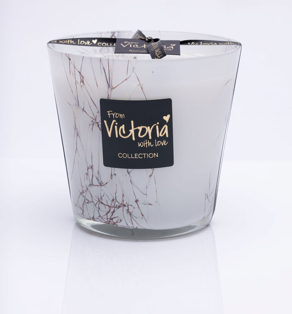 Victoria with Love Kaars - Marble White - Trio van kaarsen